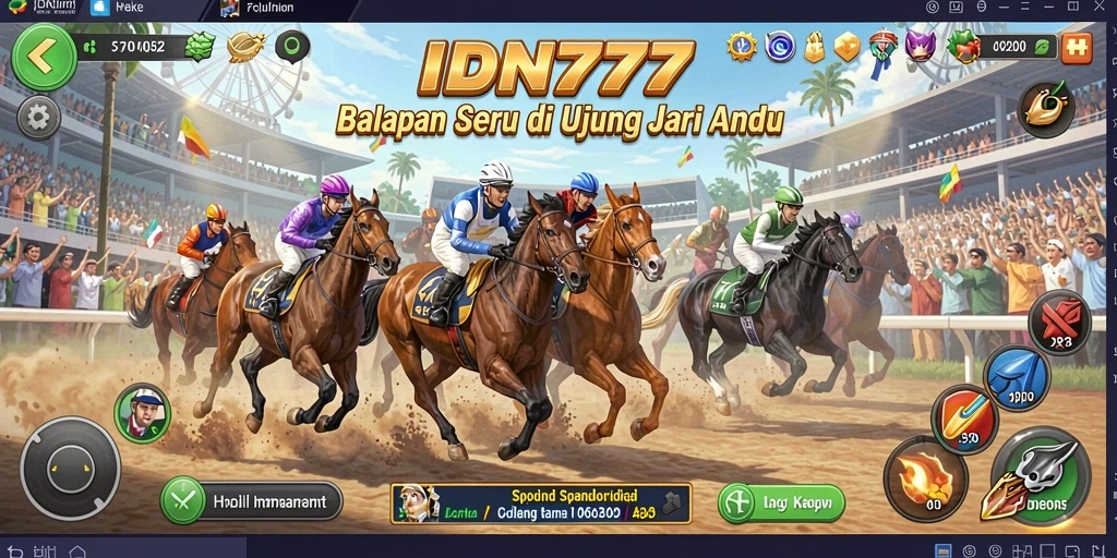Tampilan menarik dari gameplay balapan di IDN777.