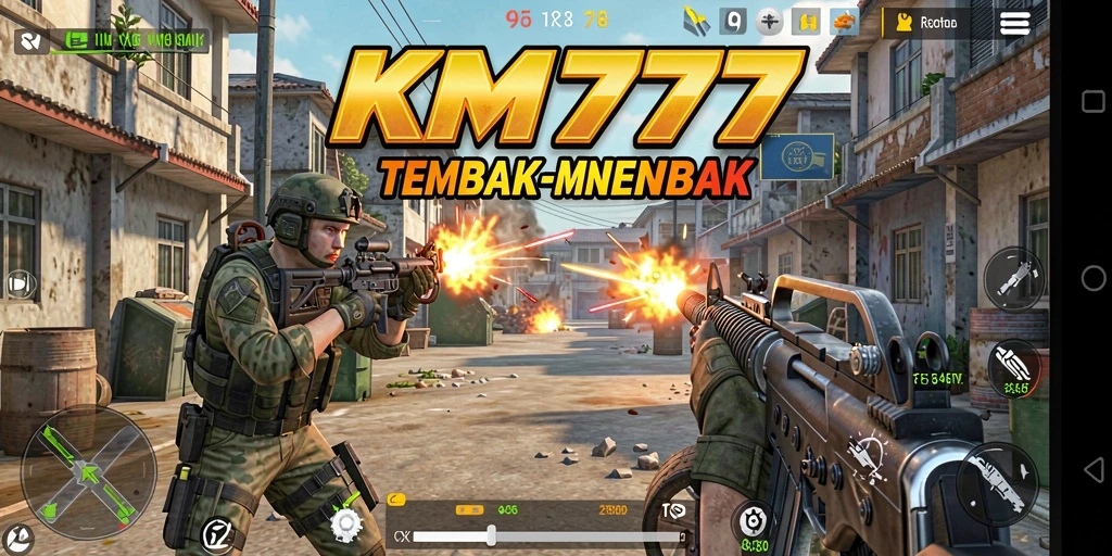 Tangkapan layar menunjukkan aksi seru dalam gameplay KM777.