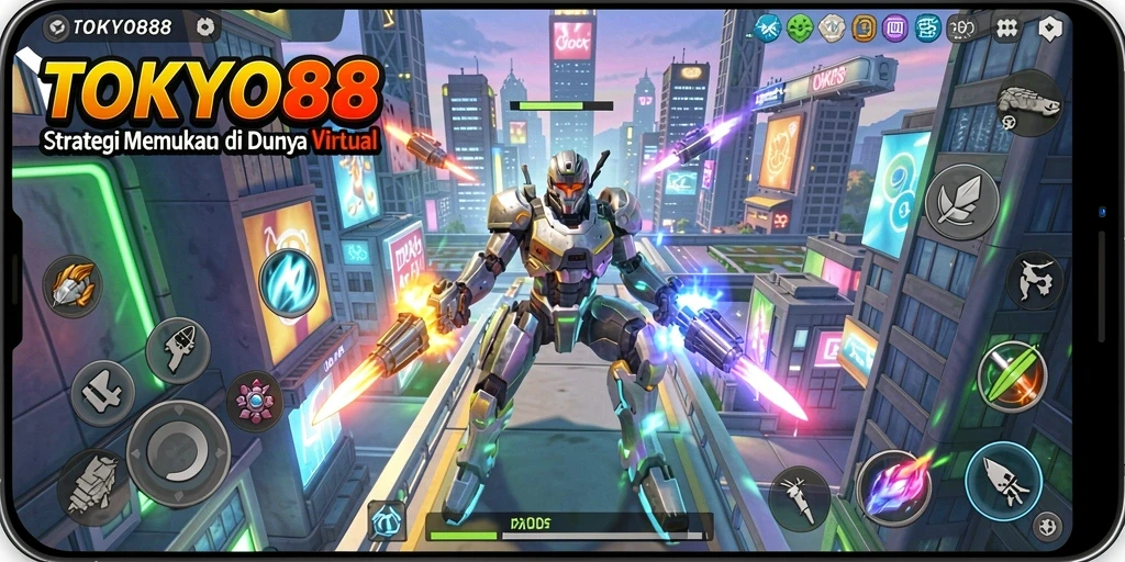Tangkapan layar gameplay menegangkan dari TOKYO88